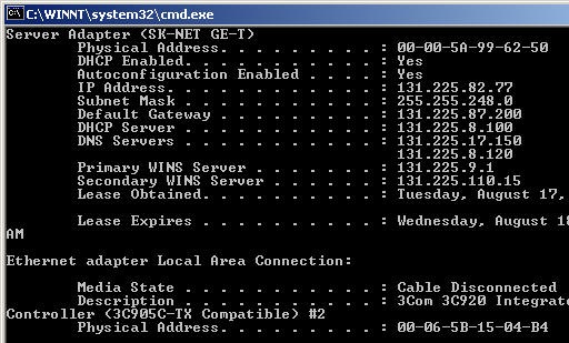 how to find the mac address of my pc